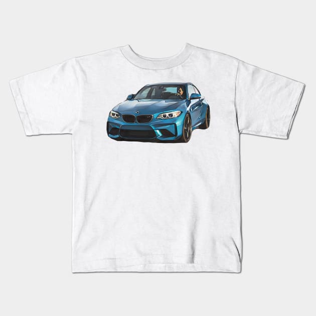 CAR BMW lover Kids T-Shirt by CuteGirlsStore